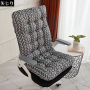 シートクッション チェアクッション チェアパッド 椅子用 固定用ひも 背もたれ付き 座布団 座椅子 座面クッション 厚手 大きめ