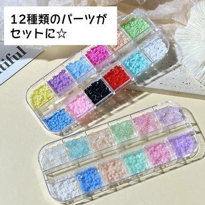 3Dネイルパーツセット ネイルアート 3Dアート お花 フラワー カラーミックス 商品画像2