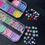 3Dネイルパーツセット ネイルアート 3Dアート お花 フラワー カラーミックス パステルカラー クリアカラー 立体的 おしゃれ かわいい ネイルアート用品 ネイルグッズ デコレーションパーツ アクセサリーパーツ