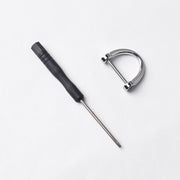 Dカン ネジ式 2個セット ドライバー付き 手カン 金具 部品 レザークラフト アクセサリー クラフト材料 持ち手 ショルダーストラップ 手作り