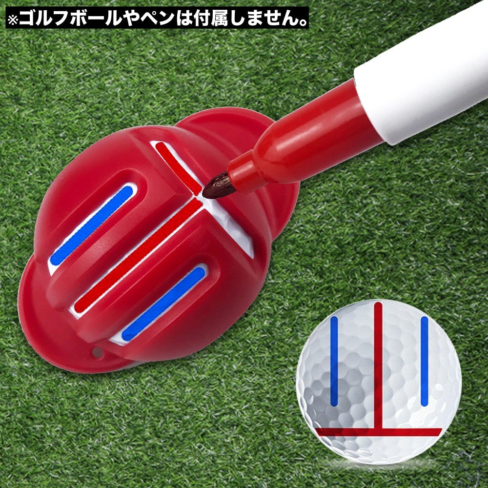 ラインマーカー ゴルフボール用 T字ライン 目印 線引き ボールライナー 商品画像2