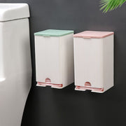 サニタリー収納ケース ナプキンストッカー ナプキン収納ホルダー 壁掛け 蓋付き 日用品 トイレ用品 収納ボックス ウォールホルダー 貼付けタイプ 粘着テープ 整理用品 防塵 防水 便利 取出しやすい お洒落 かわいい シンプル