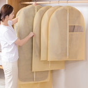 衣類カバー 洋服カバー ショート ロング 衣類収納 透明窓 クリア 中身が見える 防塵 埃 ホコリ 汚れ防止 防虫 長期保管 保護 衣替え 防水 ファスナー スーツ コート シャツ