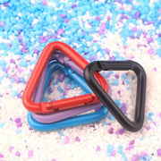 カラビナ 三角 5個セット キーホルダー キャンプ アウトドア アルミ フック 小物 固定 釣り 旅行 三角カラビナ ロープ テント 登山 シンプル 軽量