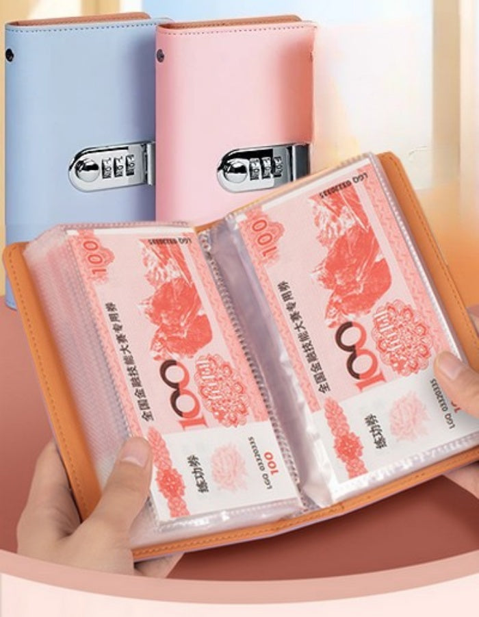 貯金ファイル お札ファイル 封筒貯金 ダイヤルロック付き 鍵付き お札入れ 商品画像2