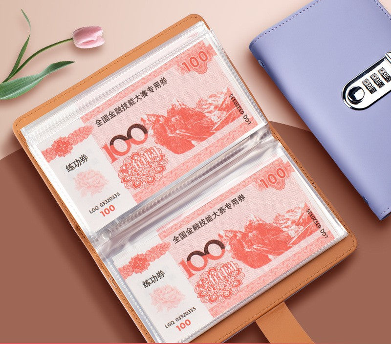 貯金ファイル お札ファイル 封筒貯金 ダイヤルロック付き 鍵付き お札入れ 商品画像3