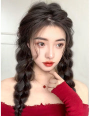 エクステ エクステンション 三つ編み ヘアゴム付き 単品 1本 レディース 女性 婦人 付け毛 つけ毛 ヘアアレンジ 可愛い おしゃれ イメチェン コスプレ