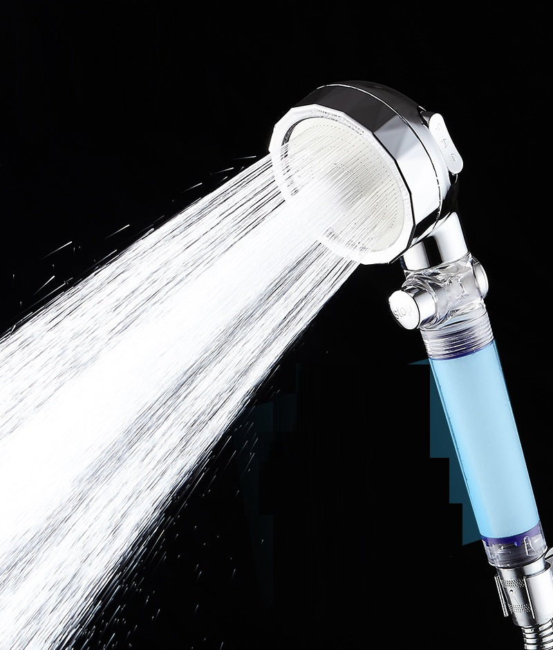 シャワーヘッド 交換用 節水シャワーヘッド 止水ボタン付き 水流調整 角度調整 商品画像2