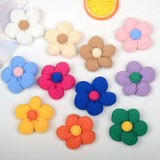 フラワーモチーフ 単品 1個 ハンドメイド用品 手芸用品 裁縫 パーツ 手作り ハンドクラフト もこもこ お花 アクセサリー かわいい キュート ガーリー おしゃれ