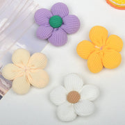 フラワーモチーフ 単品 1個 ハンドメイド用品 手芸用品 裁縫 パーツ 手作り ハンドクラフト もこもこ お花 アクセサリー かわいい キュート ガーリー おしゃれ