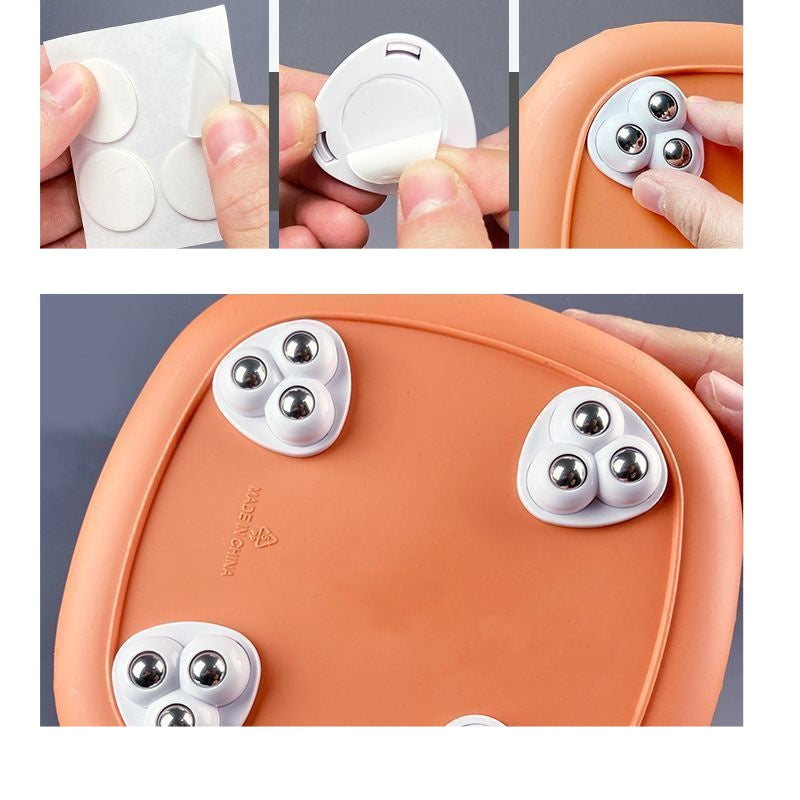 キャスター 4個セット 粘着式 貼るだけ 後付け ミニキャスター 商品画像4