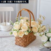 造花 花束 ブーケ 薔薇 バラ ローズ アートフラワー フェイクフラワー 花材 人工観葉植物 花飾り アレンジメント 枯れない
