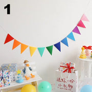 三角ガーランド フラッグガーランド 三角旗 誕生日 パーティー イベント 屋内 装飾 飾り付け おしゃれ かわいい トライアングル はた お祝い バースデー