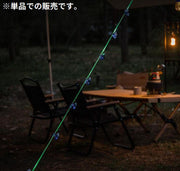 クリップライト ガイロープライト 警告灯 電池式 小型 軽量 360度回転 多用途 帽子 眼鏡用 テント タープ キャンプ アウトドア