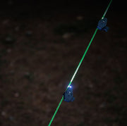 クリップライト ガイロープライト 警告灯 電池式 小型 軽量 360度回転 多用途 帽子 眼鏡用 テント タープ キャンプ アウトドア