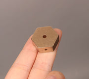 お香立て 単品 スティック香立て インセンスホルダー スティック型専用 縦置き 斜め 小型 小さめ 六角形 ヘキサゴン シンプル エレガント お香 御香 スティック 立てる 瞑想 ゴールドカラー 金色