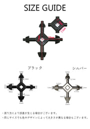 4in1ドリルチャックキー 工具 DIY ブラック シルバーカラー 便利 コンパクト 電動ドリル ロック