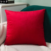クッションカバー 座布団カバー 枕カバー 45cm フリース インテリア 正方形 スクエア 角型 シンプル無地 カジュアル 北欧風