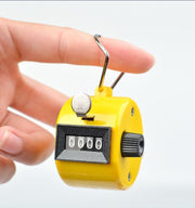 カウンター 数取器 計数器 単品 1個 4桁 小型 手持ち アナログカウンター 手動 カウント 数取り器 交通量調査 野鳥観察 入場者数 持ち運び 便利