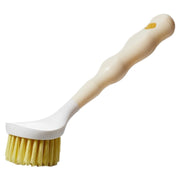 フライパン用ブラシ 柄付きブラシ キッチンブラシ たわし タワシ キッチン用 台所用品 調理器具 洗い物 掃除 水回り 持ち手 フライパン 鍋 フック用穴付き