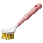 フライパン用ブラシ 柄付きブラシ キッチンブラシ たわし タワシ キッチン用 台所用品 調理器具 洗い物 掃除 水回り 持ち手 フライパン 鍋 フック用穴付き