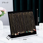 ネックレススタンド アクセサリースタンド フック24個 アクセサリー用品 ディスプレイ 飾る 立てる 掛ける 展示 店舗 シンプル おしゃれ ネックレス ブレスレット チェーン ジュエリー ホルダー スタンド 収納 L型 アクセサリー