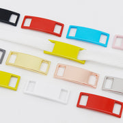 靴ひもバックル 2個セット 2個入り シューレースバックル 金属製 シンプル おしゃれ 靴 くつ シューズ スニーカー ブーツ 靴紐 シューレース 装飾 飾り デコレーション 黒 白 ピンク 赤 単色