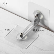 家具転倒防止器具 家具固定器具 2個セット 粘着式 貼り付け 穴あけ不要 工具不要 ストッパー 耐震 地震対策 棚 転倒 落下 防止 安全対策 防災グッズ