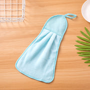 ループ付きタオル ハンドタオル 日用品 キッチン用品 お手拭き 引っ掛け 吊り下げ 紐付きシンプル バス用 洗面所 トイレ 子供 キッズ