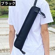 ドラムスティックケース ドラムスティック入れ 肩掛け 斜め掛け ファスナー チャック ジッパー シンプル カジュアル ドラムスティック 棒 バチ 収納 保管 持ち運び 持ち歩き