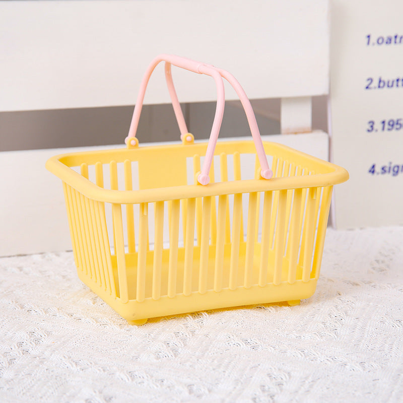 バスケット ミニ かご 卓上 手提げ 持ち手 商品画像2