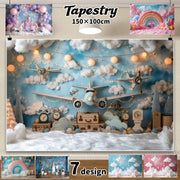 タペストリー 撮影背景布 150×100cm 壁掛け フォト背景 写真撮影 目隠し パーティー イベント 配信 インスタ映え SNS フォトブース おしゃれ インテリア 壁飾り バックスクリーン ウォールデコ