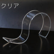 ベルトスタンド 2個セット ディスプレイスタンド アクリルスタンド ベルトラック 透明 クリア 展示 陳列 飾る お店 店舗 売り場 販促用品 ディスプレイグッズ 黒 ブラック
