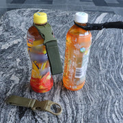 ペットボトルホルダー アウトドア用品 バックル付き ドリンクホルダー 登山 釣り キャンプ ハイキング スポーツ ベルトループ シンプル ベルトに取り付け バッグ取り付け