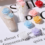 ネイルパーツ 50ピースセット 50個セット ネイル用品 ネイルグッズ ファッション雑貨 薔薇 バラ ローズ 5.5cm 7.5cm ホワイト ピンク レッド オーロラカラー ミックス カラフル 可愛い キュート ガーリー フェミニン 華やか おしゃれ