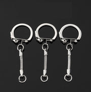 キーホルダー スネークキーホルダー 単品 1個 パーツ 部品 リング フックストッパー付き DIY ハンドメイド 手作り 昔ながら