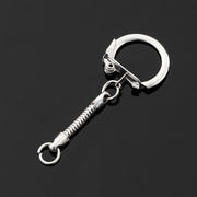 キーホルダー スネークキーホルダー 単品 1個 パーツ 部品 リング フックストッパー付き DIY ハンドメイド 手作り 昔ながら
