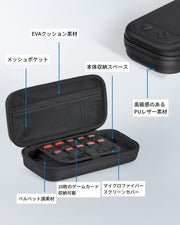 NintendoSwitch2用ケース 汎用型ケース ニンテンドースイッチ2用ケース カバー カード12枚収納 Switch2用 スイッチ2用 シンプル 小物収納 収納ケース 汚れ防止 傷防止 持ち歩き