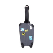 ネームタグ ラゲージタグ 名前タグ 旅行グッズ 旅行用品 バッグ用アクセサリー ネームホルダー 荷物タグ キャリーケース スーツケース 飛行機 かわいい おしゃれ 便利 紛失防止 グレー ブルー グリーン ピンク レッド