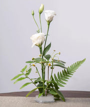 剣山 けんざん 同色2個セット 生け花 フラワーアレンジ 花留め 吸盤式 丸型 ラウンド プラスチック製 クリア 透明 華道 道具 習い事 装飾 インテリア 飾花