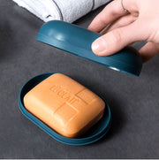 石けんケース 2個セット 石鹸入れ ソープディッシュ ソープトレー 石けん置き 石けん容器 フタ付き 旅行 携帯 シンプル おしゃれ 楕円形