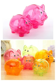 貯金箱 ブタ型 ブタ貯金箱 ピギーバンク インテリア雑貨 インテリア小物 小銭用 コイン 小銭 豚 ぶた 動物 アニマル 中身が見える クリア おしゃれ かわいい 贈り物 プレゼント ギフト