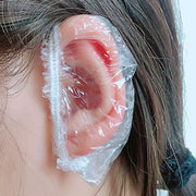 イヤーキャップ 耳キャップ 約100枚入り 使い捨て 耳カバー シャンプー 毛染め カラーリング ヘアカラー 白髪染め パーマ 耳 保護 汚れ防止 自宅 美容院