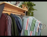 収納ハンガー 単品 ハンガー 折りたたみ式 シンプル 持ち運び シャツ 衣類 洋服 収納 掛ける 旅行 トラベル 出張 シルバーカラー ゴールドカラー 銀色 金色