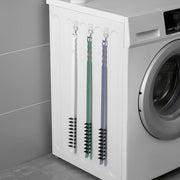 掃除用ブラシ 柄付きブラシ 洗濯機用 ドラム式 掃除用具 持ち手付き 隙間掃除 洗濯層 お手入れ 長め ロング 曲がる エアコン掃除 フックホール付き