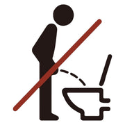 ウォールステッカー トイレ用ステッカー トイレシール WC マナー 啓発 装飾 注意喚起 ユニーク おしゃれ デコレーション