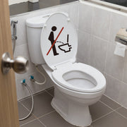 ウォールステッカー トイレ用ステッカー トイレシール WC マナー 啓発 装飾 注意喚起 ユニーク おしゃれ デコレーション