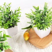 造花 アートフラワー フェイクグリーン 人工観葉植物 緑 鉢植え 植木鉢付き 枯れない インテリア 飾り リアル 卓上 リビング