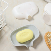 ソープディッシュ 石けん置き 石鹼置き 石鹸ケース ソフト バス用品 洗面所 キッチン 水切り付き ソープトレー 置き型 滑りにくい 凹凸付き