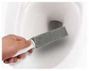 トイレブラシ 軽石 単品 1個 柄付き 持ち手 トイレ用 掃除用品 トイレ掃除 便器 清掃 水垢除去 水あか除去 黄ばみ取り 便利 コンパクト